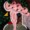 Art brut uit Cosmos of Ode aan mijzelf of Compositie 1982 80 x 70 cm
