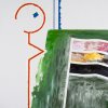 Drawn me - Coloured me of The dust say nothing 2002 100 x 120 cm
