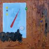 Als een komeet of Compositie 2002 30 x 30 cm