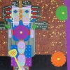 Ode aan Dave Blank of Niemand op aarde is een vreemdeling of Ganesha etc. 2012 100 x 120 cm